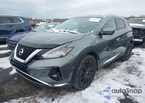 2020 Nissan Murano Sl Intelligent Awd z USA, uszkodzony, nr VIN 5N1AZ2CS9LN165082